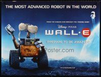 8y686 WALL-E DS British quad '08 Walt Disney, Pixar CG, robots, Best Animated Film!
