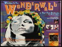 8y690 WONDERWALL British quad R90s completely different psychedelic image of Jane Birkin, LSD!