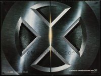 8y692 X-MEN teaser British quad '00 Patrick Stewart, Hugh Jackman, Marvel Comics super heroes!