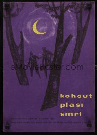 8y214 KOHOUT PLASI SMRT Czech 11x16 '61 cool Slovak art of couple in forest at night!