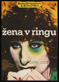 8y202 MAIN EVENT Czech 23x33 '82 great artwork of Barbra Streisand boxing with black eye!