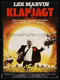 8y428 DOG DAY Danish '84 Canicule, art of Lee Marvin running from helicopters!