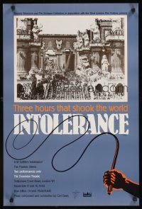 8y042 INTOLERANCE English double crown R88 D.W. Griffith, 3 hours that shook the world, different!