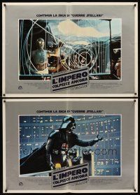 8y152 EMPIRE STRIKES BACK 12 Italian photobustas '80 George Lucas sci-fi, cool different images!
