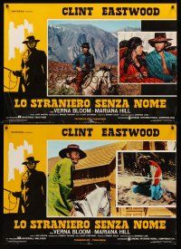 8y154 HIGH PLAINS DRIFTER 3 Italian photobustas '73 Clint Eastwood, Verna Bloom, Mariana Hill!