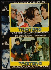 8y162 TRISTANA 4 Italian photobustas '70 Luis Bunuel, great image of Catherine Deneuve by Ferracci!