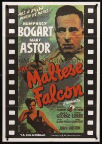 8y122 MALTESE FALCON Spanish R87 Humphrey Bogart, Peter Lorre, directed by John Huston!