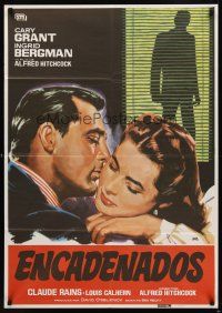8y126 NOTORIOUS Spanish R82 Cary Grant, Ingrid Bergman, Alfred Hitchcock directed!