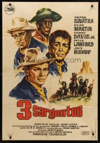 8y130 SERGEANTS 3 Spanish '62 John Sturges, Frank Sinatra, Rat Pack parody of Gunga Din!