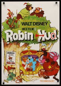 8y527 ROBIN HOOD Yugoslavian '76 Walt Disney's cartoon version, the way it REALLY happened!