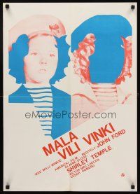 8y538 WEE WILLIE WINKIE Yugoslavian '60s cool different image of cute Shirley Temple!