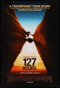 8z023 127 HOURS advance DS 1sh '10 Danny Boyle, James Franco, cool image of climber over rock!