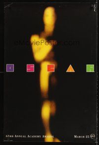 8z031 63rd ANNUAL ACADEMY AWARDS 1sh '91 really cool image of Oscar, Saul Bass design!