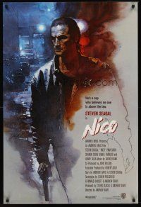 8z034 ABOVE THE LAW int'l 1sh '88 great artwork of Steven Seagal as Nico!