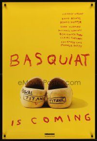 8z079 BASQUIAT teaser 1sh '96 Jeffrey Wright as Jean Michel Basquiat, directed by Julian Schnabel!