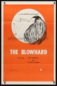 8z112 BLOWHARD 1sh '74 Tina Russell, Valerie Marin, a new erotic experience!