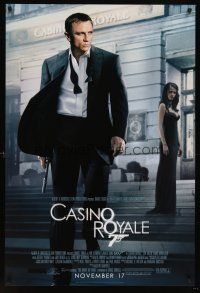 8z147 CASINO ROYALE advance DS 1sh '06 Daniel Craig as James Bond, sexy Eva Green!