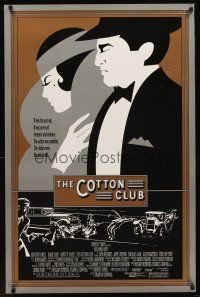 8z177 COTTON CLUB int'l 1sh '84 Francis Ford Coppola, Richard Gere, cool art deco design!