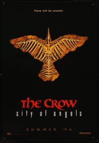 8z186 CROW: CITY OF ANGELS teaser 1sh '96 Tim Pope directed, believe in the power of another!