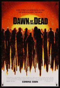 8z203 DAWN OF THE DEAD advance DS 1sh '04 Sarah Polley, Ving Rhames, Jake Weber, remake!