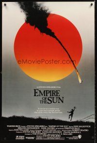 8z254 EMPIRE OF THE SUN advance 1sh '87 Stephen Spielberg, John Malkovich, first Christian Bale!