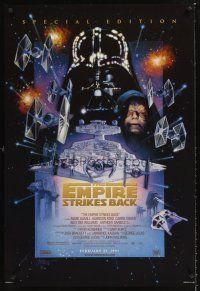 8z259 EMPIRE STRIKES BACK style C 1sh R97 George Lucas sci-fi classic, cool artwork by Tom Jung!