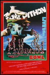8z521 MONTY PYTHON LIVE AT THE HOLLYWOOD BOWL English 1sh '82 great wacky meat grinder image!