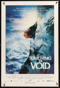 8z742 TOUCHING THE VOID DS 1sh '03 mountain climbing disaster & survival on Siula Grande in Peru!