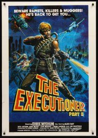 8z268 EXECUTIONER PART II South African '84 James Bryan directed, action art of Chris Mitchum!