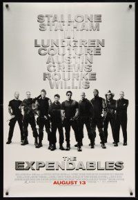 8z270 EXPENDABLES advance DS 1sh '10 Sylvester Stallone, Jason Statham, Jet Li, Lundgren & more!