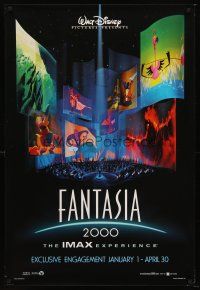 8z276 FANTASIA 2000 IMAX advance DS 1sh '99 Walt Disney cartoon set to classical music!