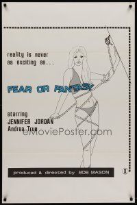 8z286 FEAR OR FANTASY 1sh '70 Jennifer Jordan & Andrea True, sexual fetishes!