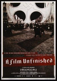 8z288 FILM UNFINISHED 1sh '10 Nazi propaganda machine's lies exposed!