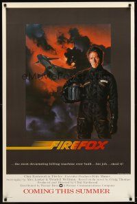 8z290 FIREFOX advance 1sh '82 cool Charles deMar art of killing machine Clint Eastwood!