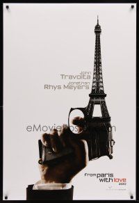 8z308 FROM PARIS WITH LOVE teaser DS 1sh '10 Pierre Morel, John Travolta, Eiffel Tower gun!