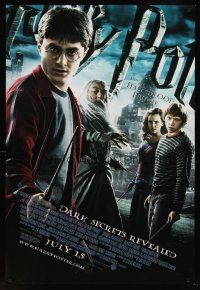 8z019 HARRY POTTER & THE HALF-BLOOD PRINCE advance DS 1sh '09 Radcliffe, Grint & Emma Watson!
