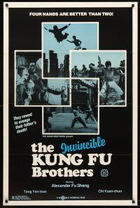 8z406 INVINCIBLE KUNG-FU BROTHERS 1sh '76 Cheh Chang, four hands are better than two!