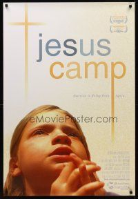 8z418 JESUS CAMP 1sh '06 scary Bible camp brainwashing indoctrination documentary!