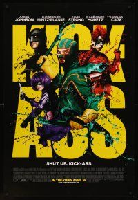 8z424 KICK-ASS advance DS 1sh '10 superheros, Chloe Grace Moretz, Nicholas Cage!