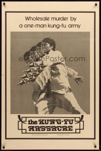 8z436 KUNG-FU MASSACRE 1sh '75 Charles Heung, wholesale murder by a one-man kung-fu army!
