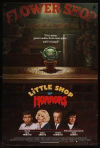 8z468 LITTLE SHOP OF HORRORS advance 1sh '86 mean green muther from outer space & he's bad!