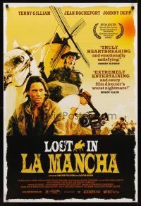 8z475 LOST IN LA MANCHA 1sh '02 documentary about director Terry Gilliam!