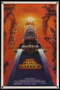 8z483 MAD MAX 2: THE ROAD WARRIOR 1sh '81 Mel Gibson returns as Mad Max, art by Commander!