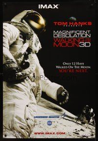 8z486 MAGNIFICENT DESOLATION: WALKING ON THE MOON 3D IMAX DS 1sh '05 wonderful image of astronaut!