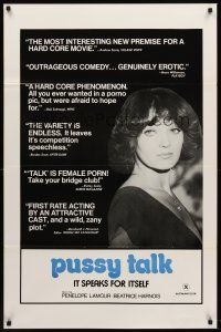 8z591 PUSSY TALK 1sh '75 Penelope Lamour, Beatrice Harnois, it speaks for itself!