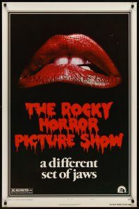 8z615 ROCKY HORROR PICTURE SHOW style A teaser 1sh '75 classic close up lips image!