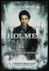 8z660 SHERLOCK HOLMES teaser DS 1sh '09 Guy Ritchie directed, Robert Downey Jr in the title role!