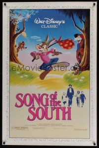 8z683 SONG OF THE SOUTH 1sh R86 Walt Disney, Uncle Remus, Br'er Rabbit & Br'er Bear!