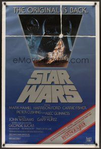 8z700 STAR WARS 1sh R82 George Lucas classic sci-fi epic, great art by Tom Jung!