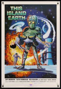8z730 THIS ISLAND EARTH signed & numbered 33/500 art print 1990 by artist Mitch O'Connell, cool sci-fi!